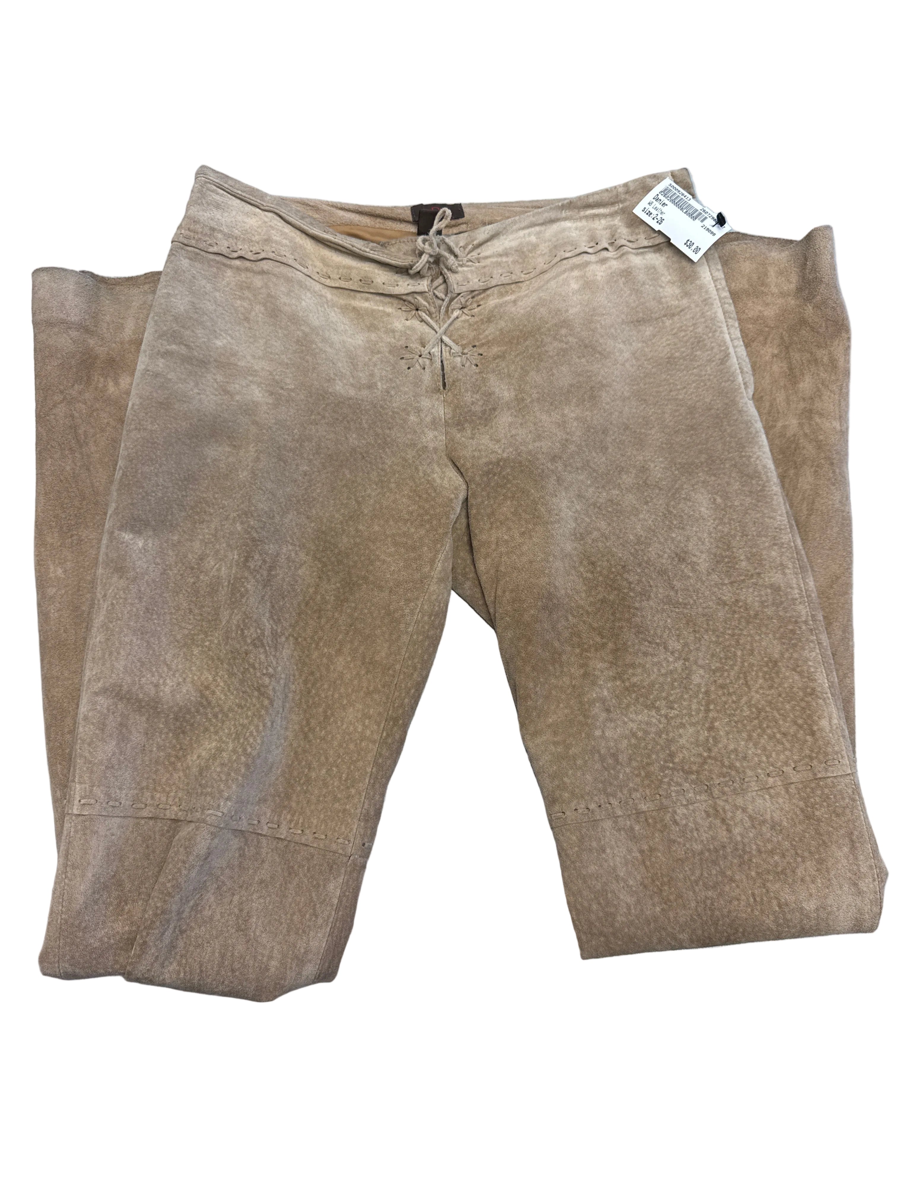 WOMEN DANIER LEATHER PANTS (SIZE 2)