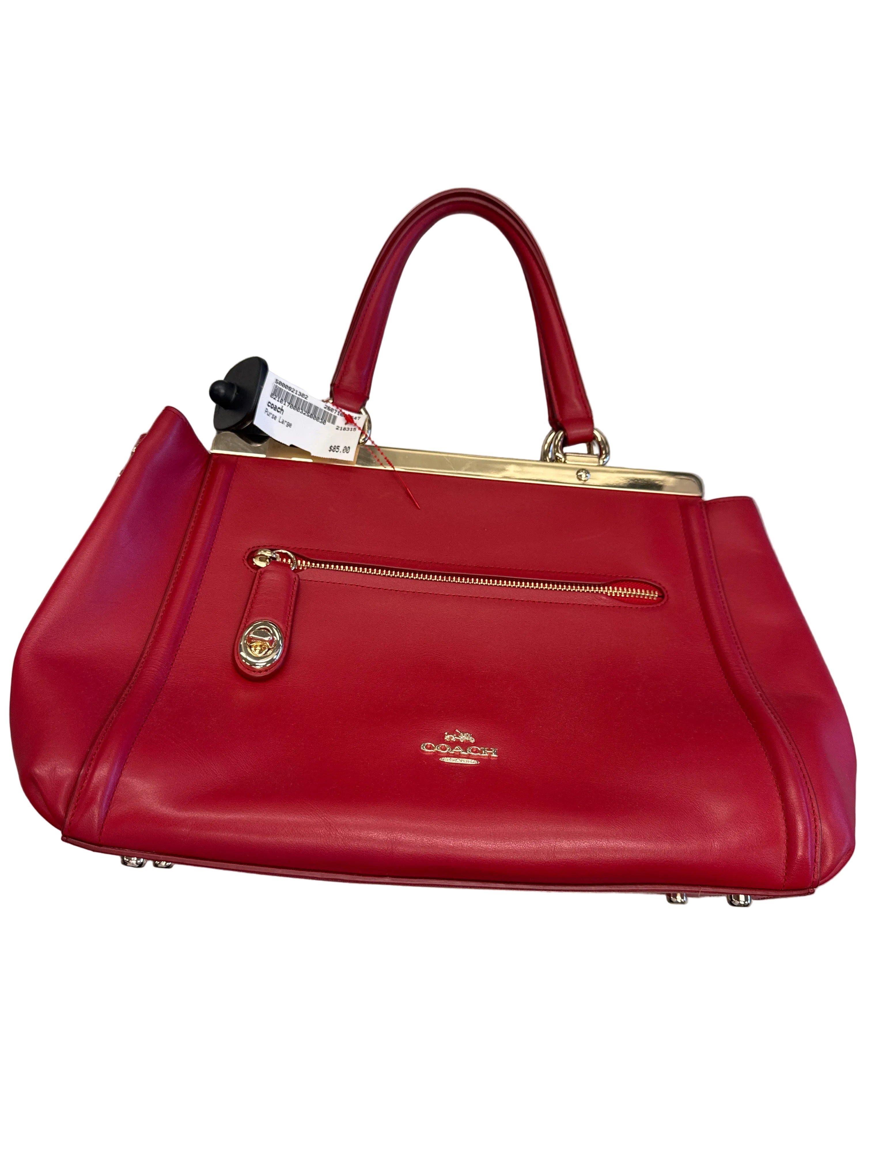 WOMEN RED COACH PURSE