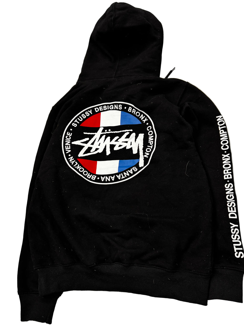 MEN STUSSY BLACK HOODIE (M)