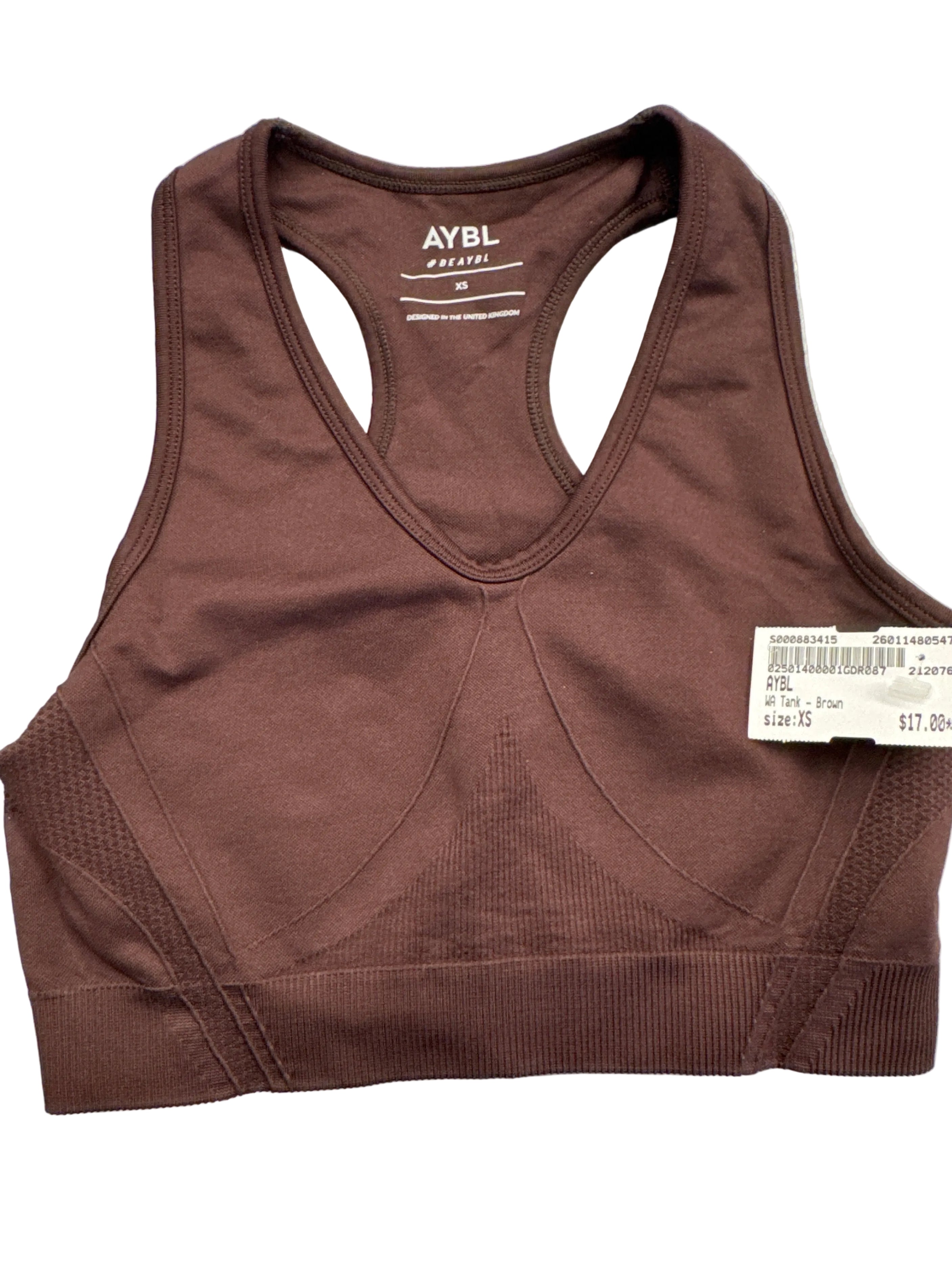 WOMEN AYBL BROWN ATHLETIC TANK