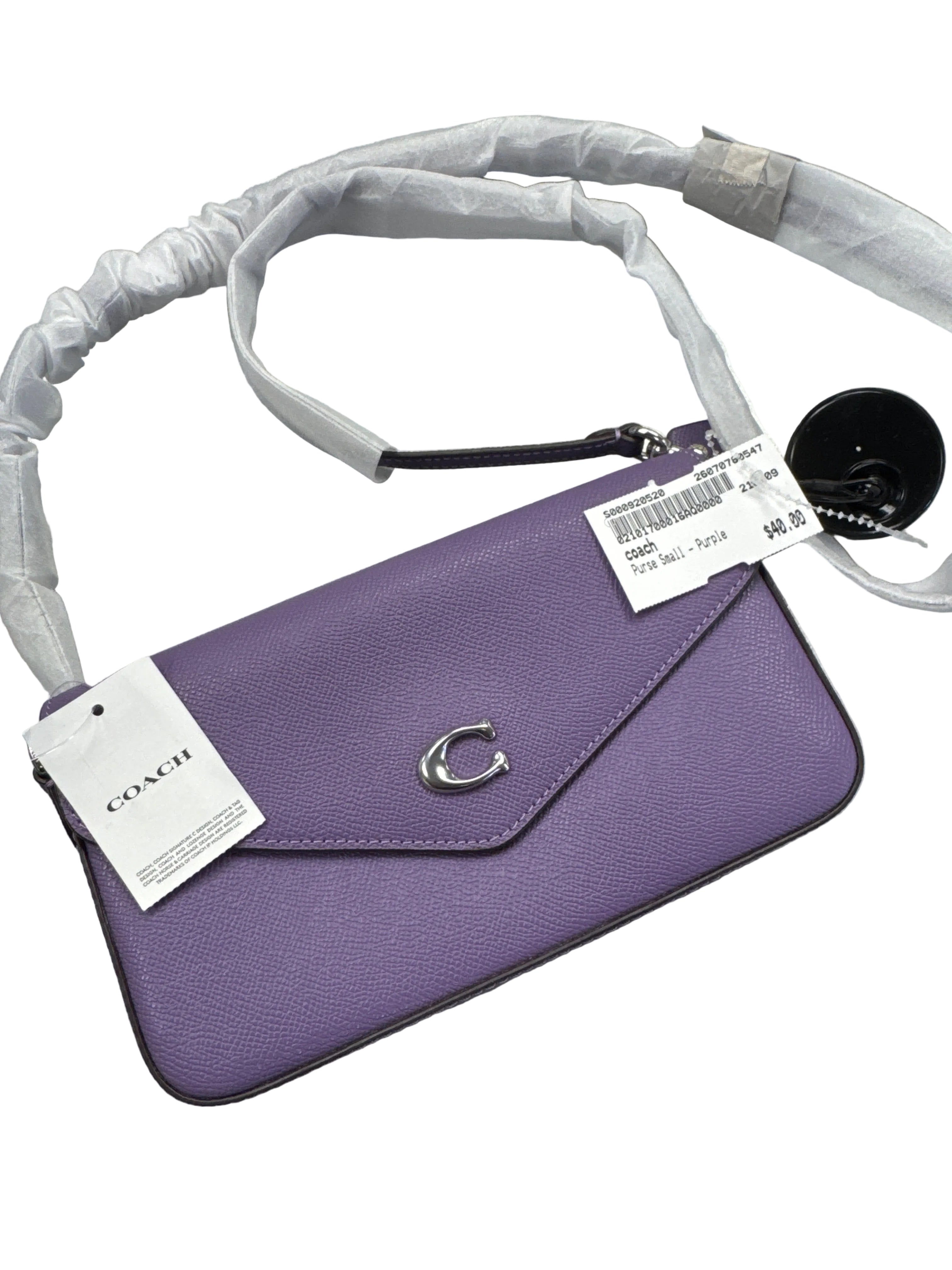 NEW PURPLE COACH PURSE