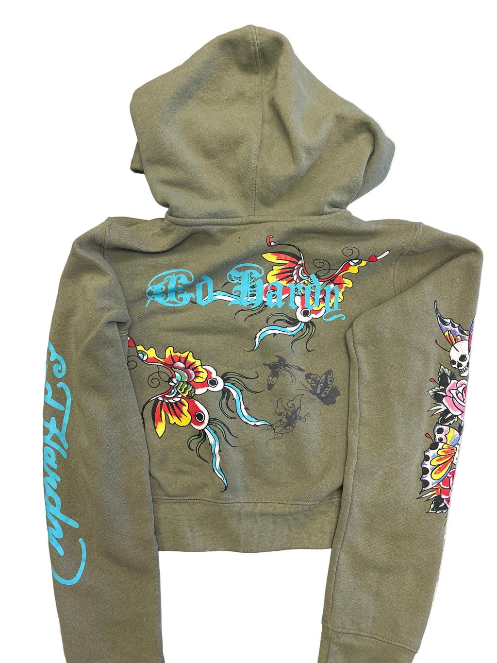 Women’s Green Ed Hardy Hoodie (M)