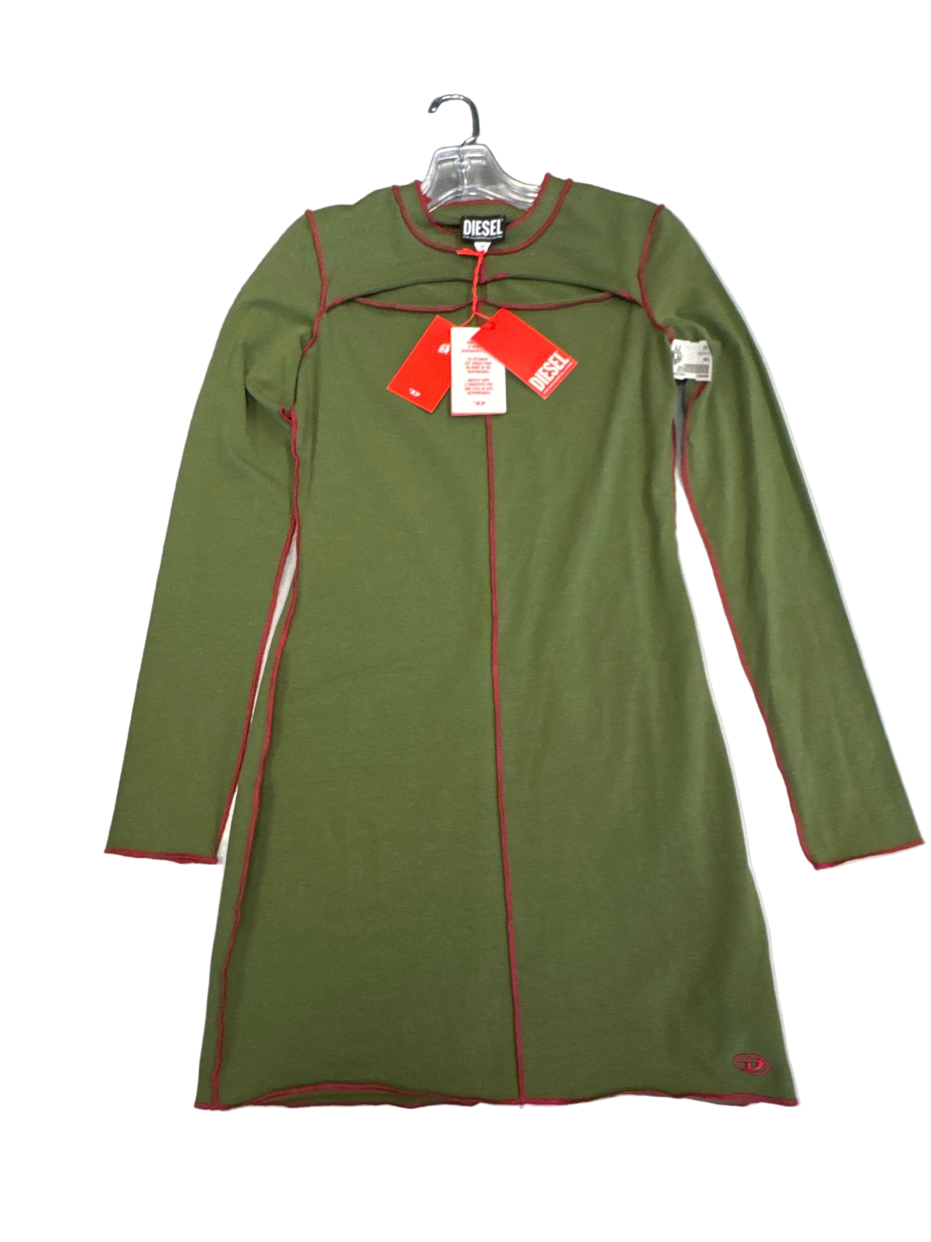 WOMEN NEW DIESEL GREEN DRESS (S)