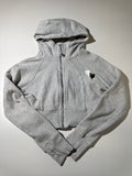 WOMEN LULULEMON GRAY CROPPED SWEATSHIRT (XS)