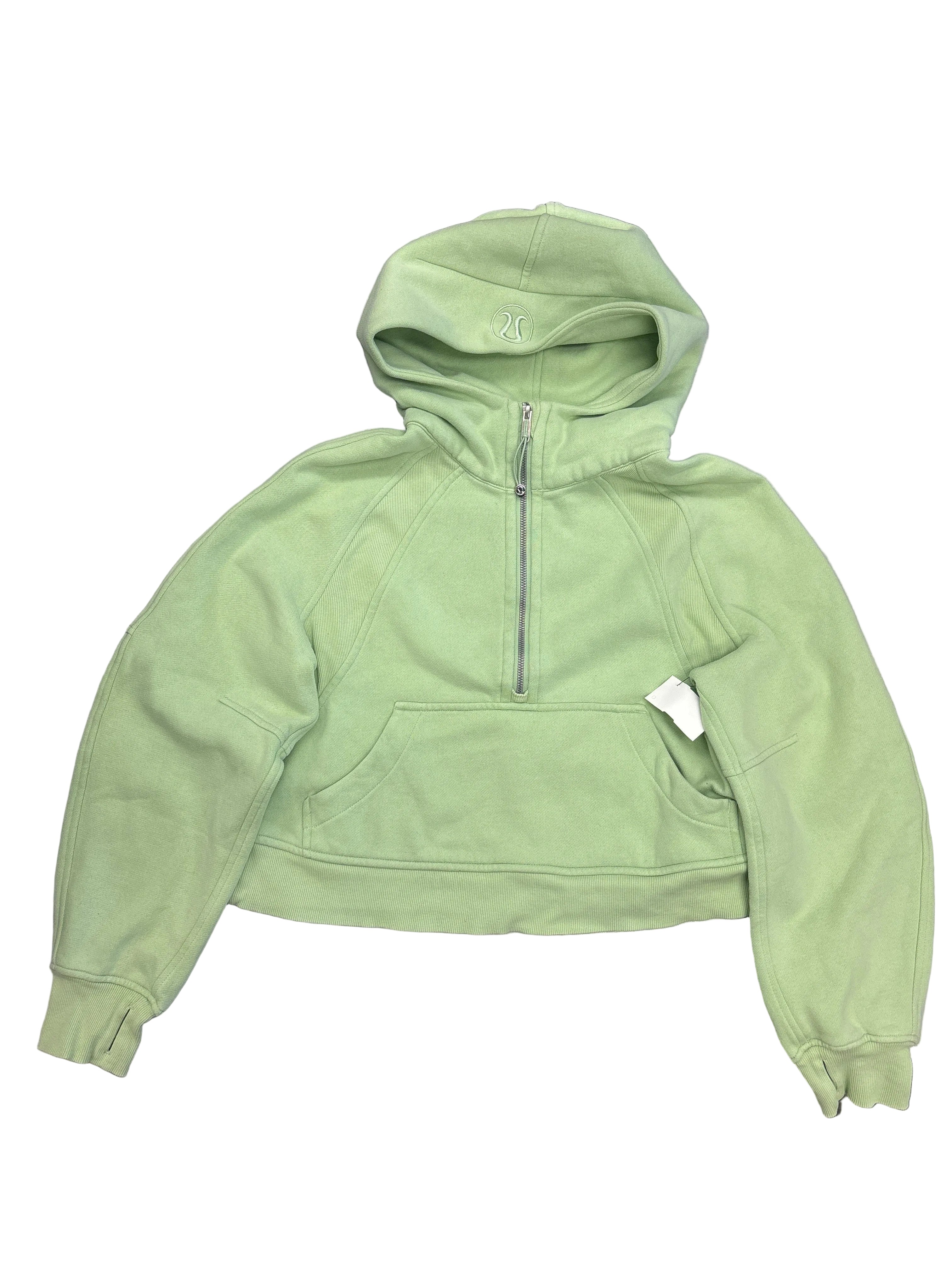 Green LULULEMON Half-Zip Scuba (s)