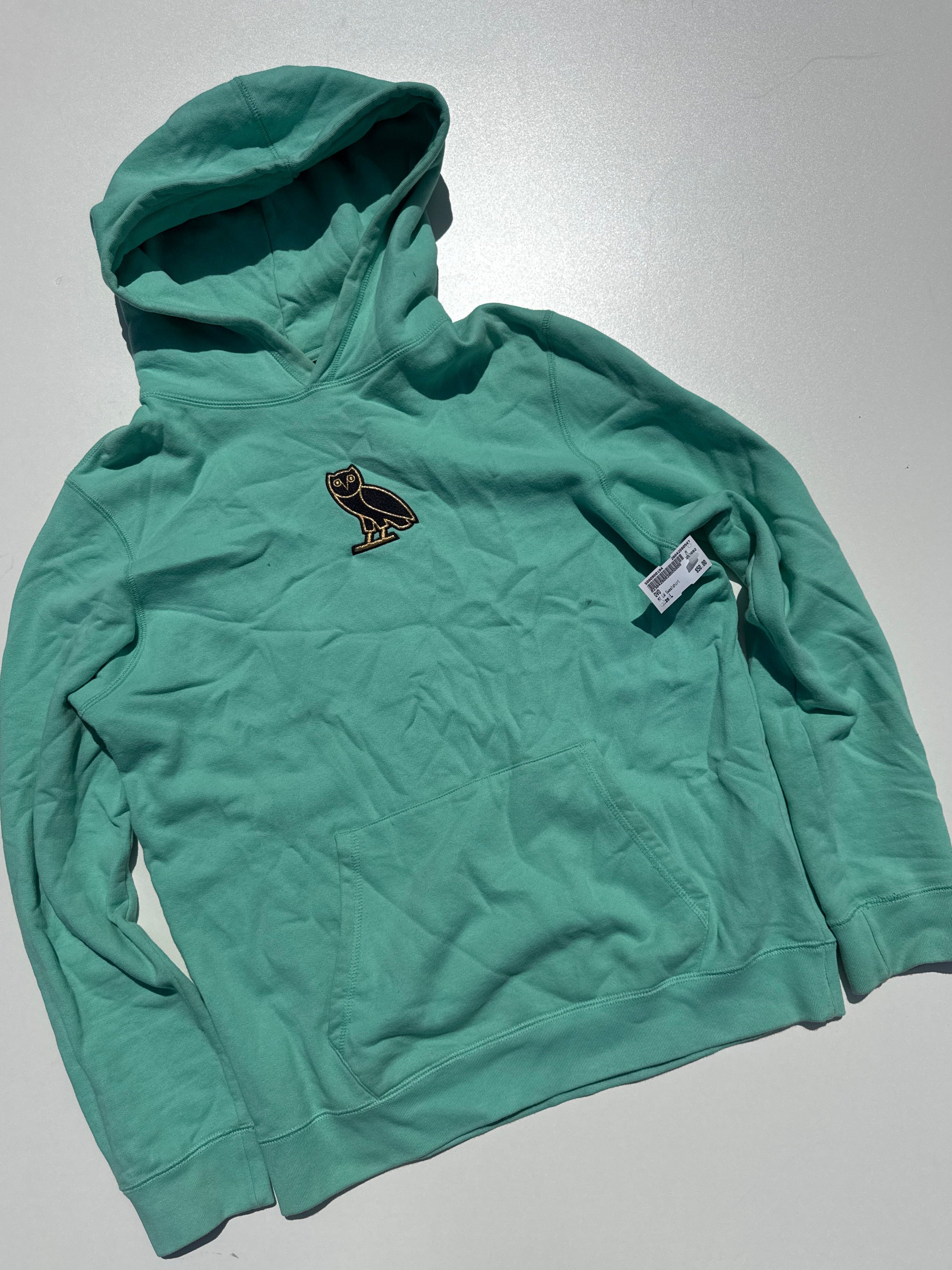 MEN TEAL OVO HOODIE (L)