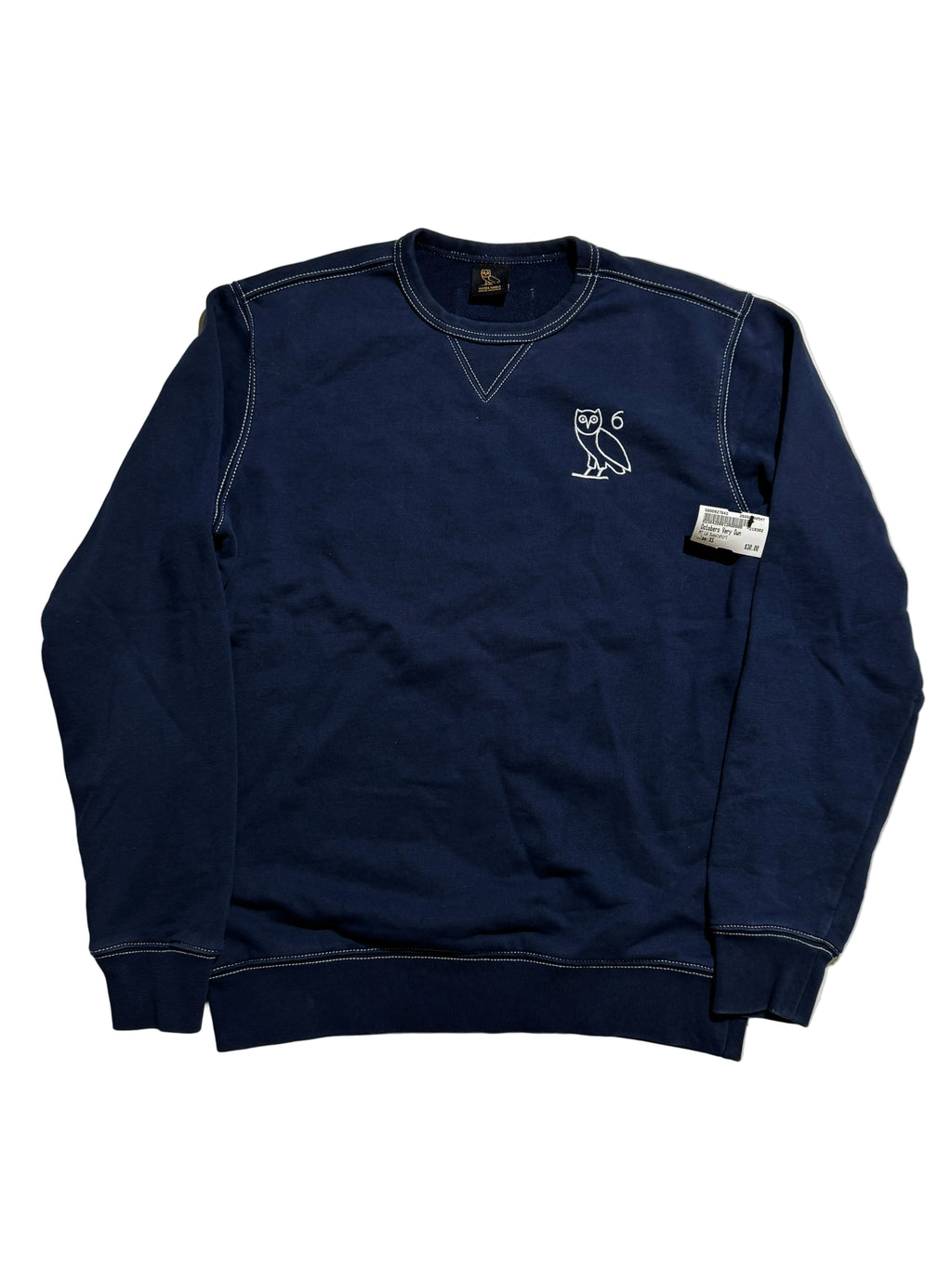 MEN OVO NAVY CREWNECK (XS)